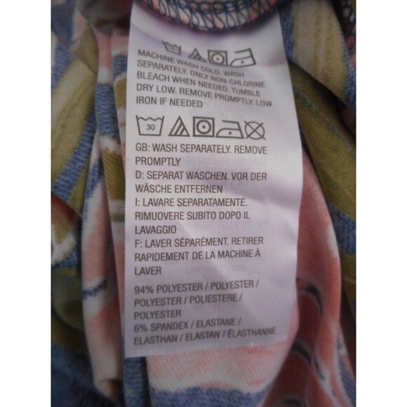 Attitudes by Renee QVC Sz 2XP Blue Orange Tropical Multicolor maxi dress - Picture 9 of 9